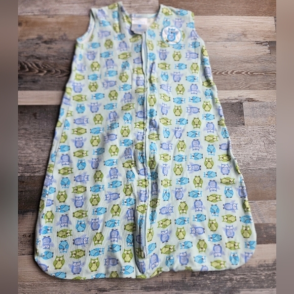 Halo SleepSack Small 0-6 months Owl print blues - Picture 1 of 3